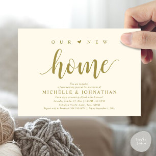 Notre nouvelle maison, Cartes d'invitation pour la