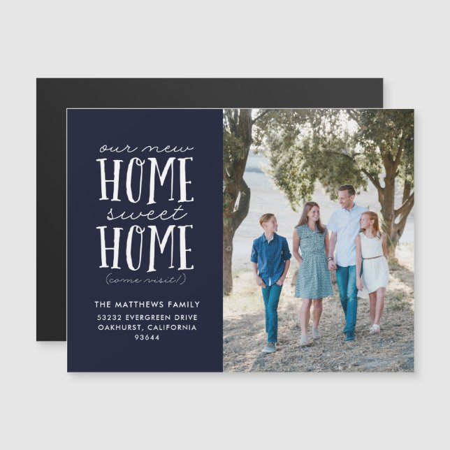 Notre nouvelle maison Sweet Home Moving Faire-part (Devant / Derrière)