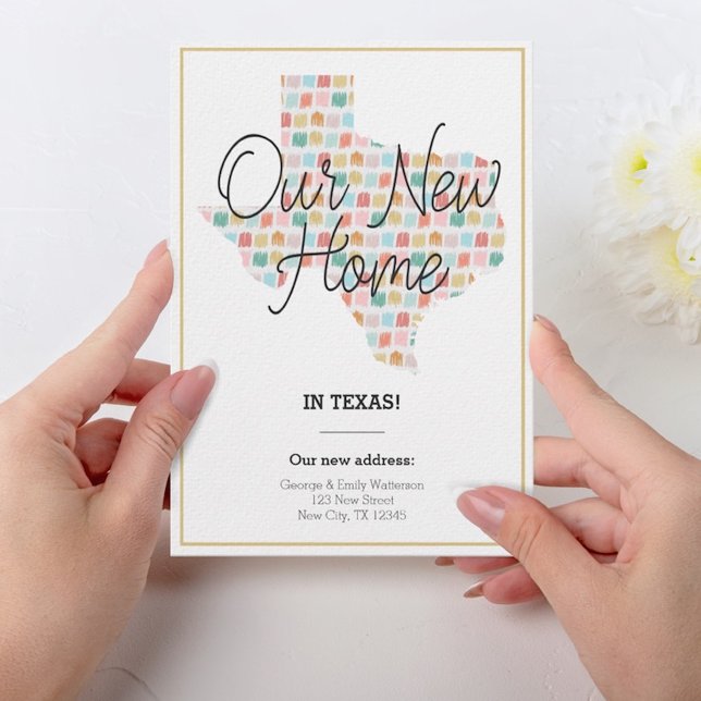 Notre nouvelle maison - Texas Moving Carte pour no (Créateur téléchargé)