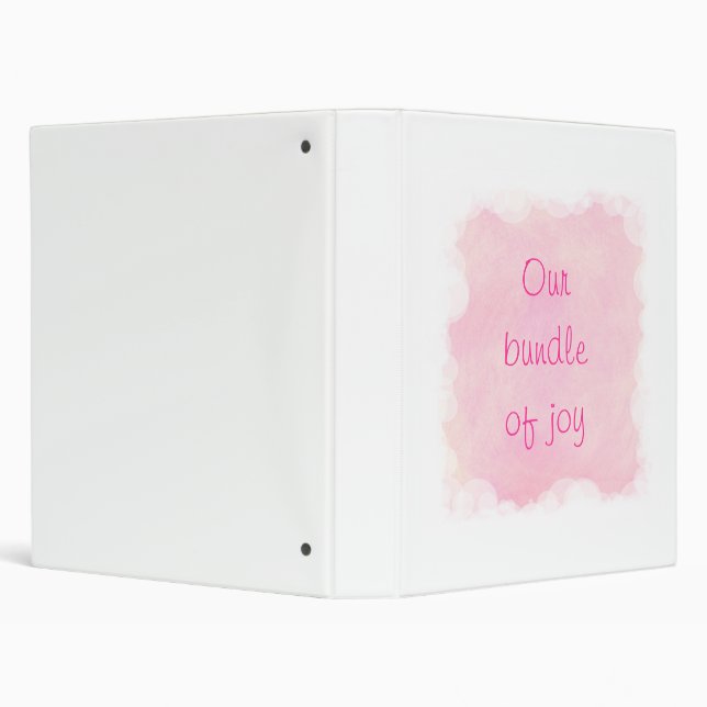 Notre Offre de Joie, Bébé Classeurs en design rose (Arrière-plan)