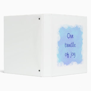 Notre paquet de joie, Classeurs de bébé en bleu
