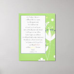 Notre Père dans le Ciel 11"x14" Toile enveloppée