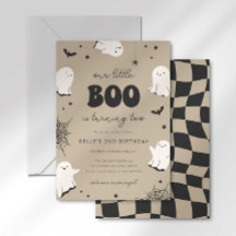 Notre petit Boo fête ses deux ans - Invitation