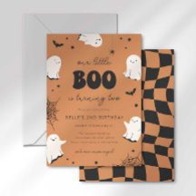 Notre petit Boo fête ses deux ans - Invitation