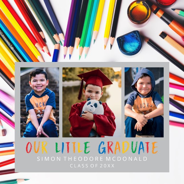 NOTRE PETIT DIPLÔMÉ PHOTO COLLAGE GRAD INVITATION (Créateur téléchargé)