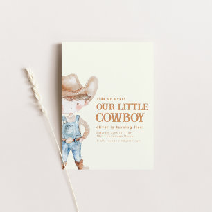 Notre petit garçon Invitation de fête d'anniversai