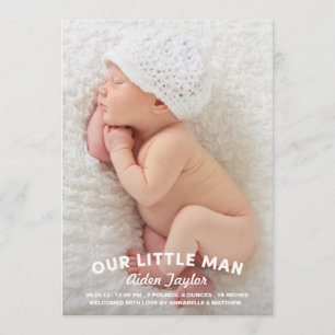 Notre petit homme Faire-part de naissance