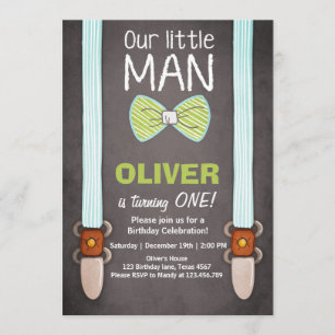 Notre petit homme Invitation Boy Bow Cravate d'ann