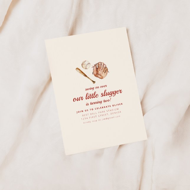 Notre petit Invitation de baseball Slugger (Créateur téléchargé)