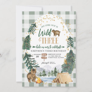Notre petit ours est sauvage et invitation pour 3è