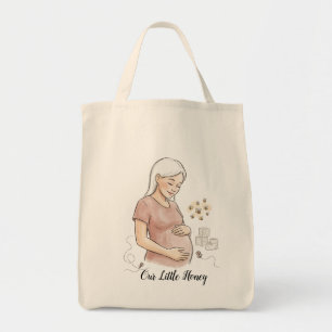Notre petit tote bag d'annonce de grossesse en nid