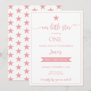 Notre Petite Étoile Invitation Appartement Anniver