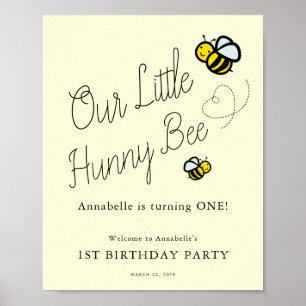 Notre Petite Fille d'Abeille Hunny Affiche de bien