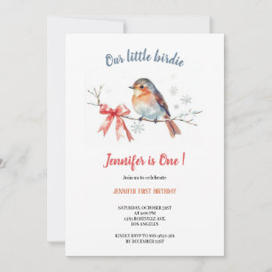 Notre petite invitation d'anniversaire d'oiseau