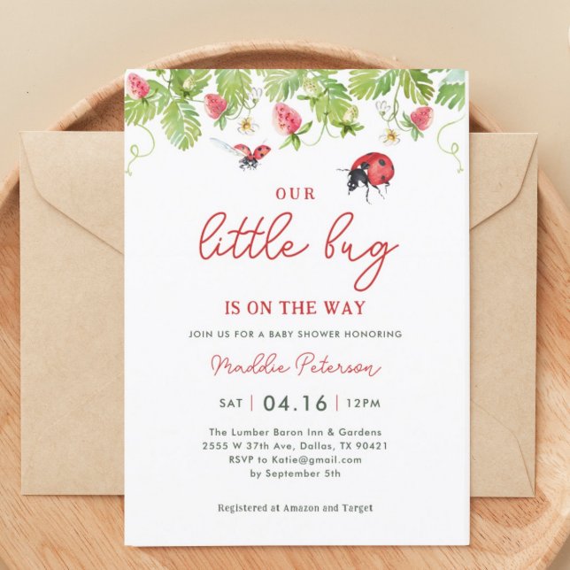 Notre Petite Petite Fille Baby shower Invitation (Créateur téléchargé)