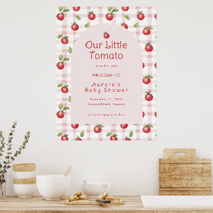 Notre petite tomate affiche de bienvenue pour la b