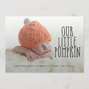 Notre peu de faire-part de naissance noir doux de