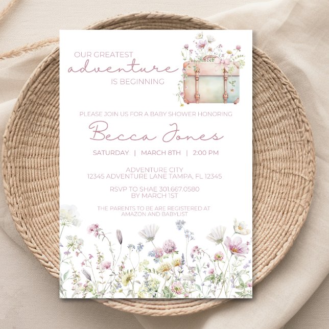 Notre plus grande invitation Baby shower aventure (Créateur téléchargé)