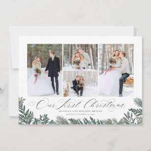 Notre premier Carte photo de Noël nouvellement mar