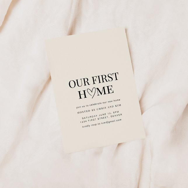 Notre premier Invitation de la Fête de la Maison (Créateur téléchargé)