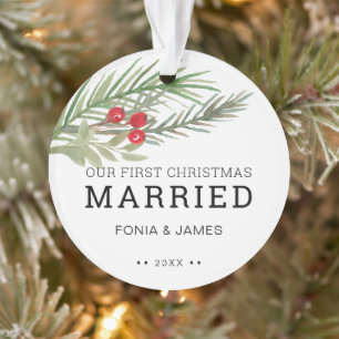 Notre premier Noël de la verdure mariée