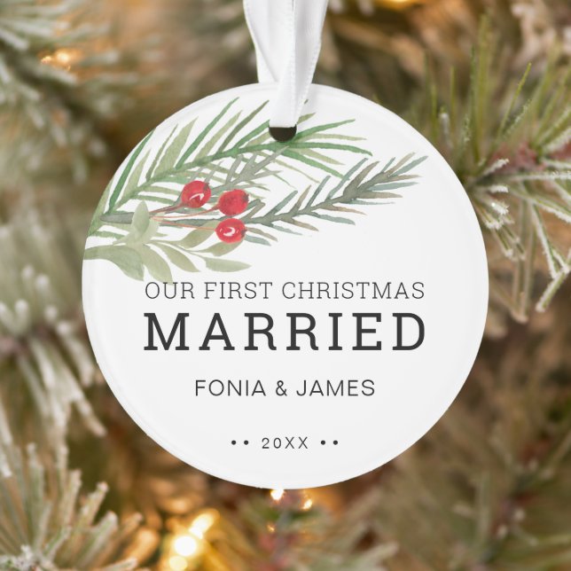 Notre premier Noël de la verdure mariée (Arbre)