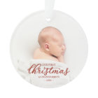 Notre Premier Noël En Grand-Parents Rouge Script