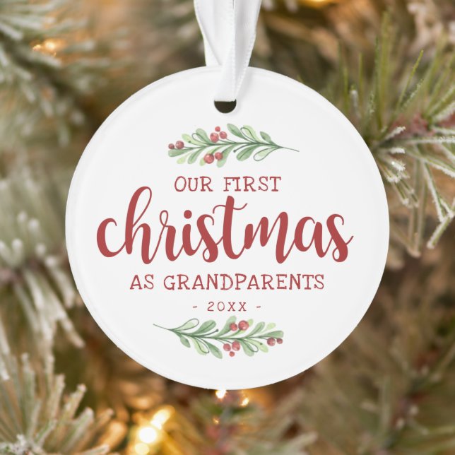 Notre premier Noël en grands-parents La verdure (Arbre)