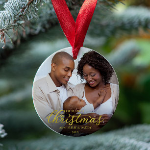 Notre premier Noël en tant que maman et papa Gold 
