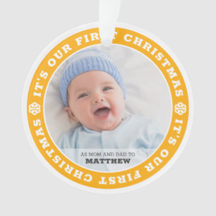 Notre premier Noël en tant que maman et papa Neige