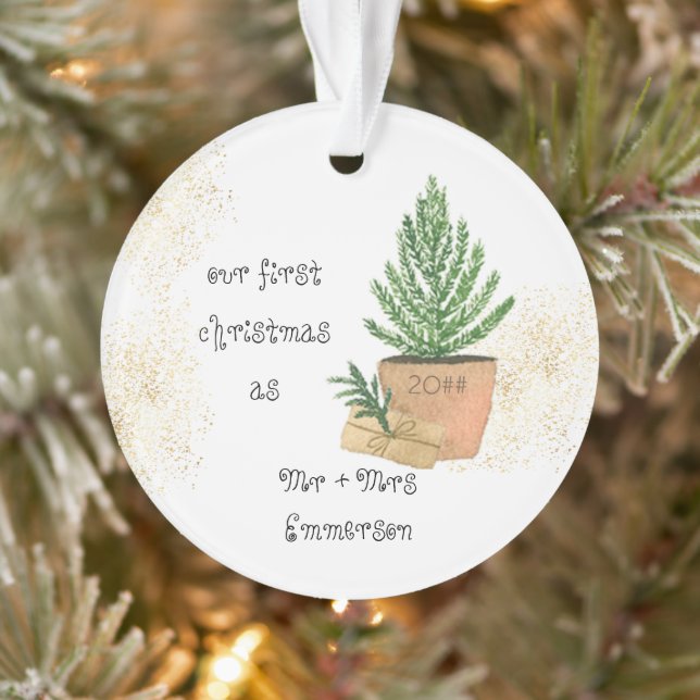 Notre premier Noël en tant que Monsieur et Madame  (Arbre)