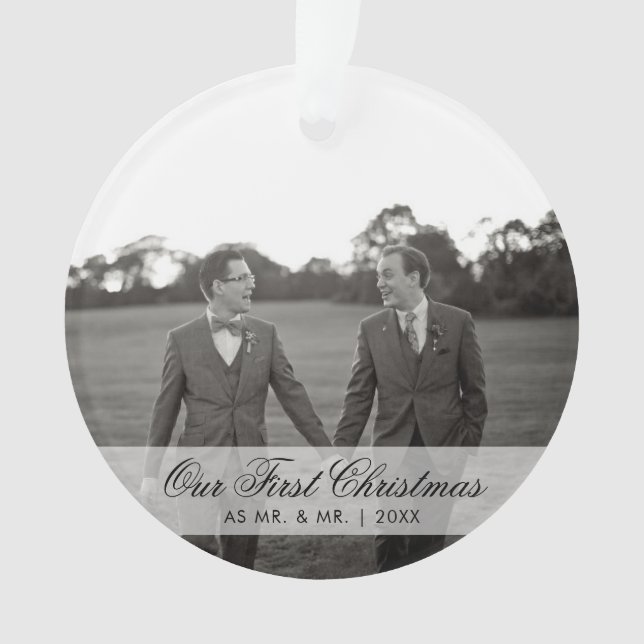 Notre premier Noël en tant que Mr et Mr Photo Gay (devant)