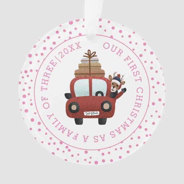 Notre premier Noël en tant que parents voiture ros (devant)