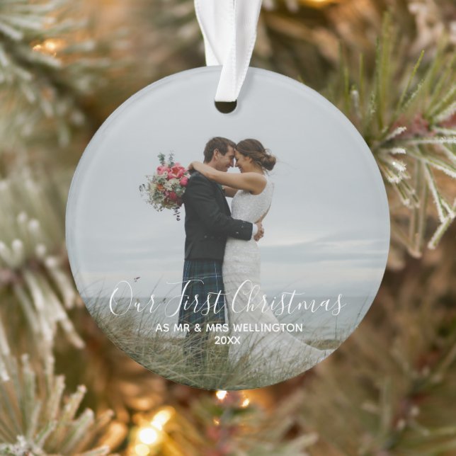 Notre premier Noël|Mr et Mrs.| Photo blanche (Arbre)