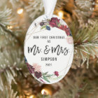 Notre premier Noël Mr & Mrs. | Première photo mari