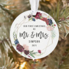 Notre premier Noël Mr & Mrs. | Première photo mari