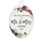 Notre premier Noël Mr & Mrs. | Première photo mari