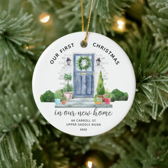 Notre premier Noël Nouvelle Maison Ornement en cér (Arbre)