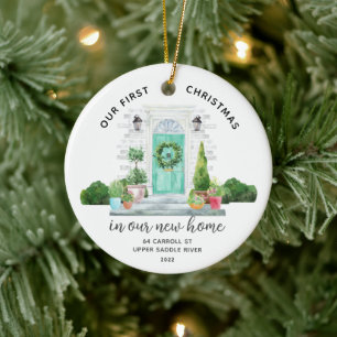 Notre premier Noël Nouvelle Maison Ornement en cér
