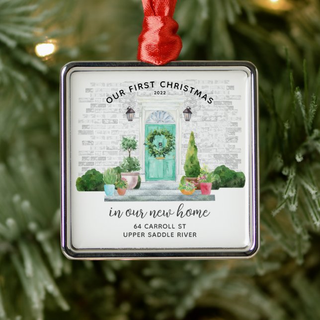 Notre premier Noël Nouvelle Maison Ornement en Mét (Arbre)