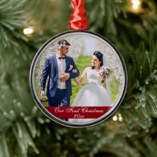 Notre premier ornement de Noël Mariage Premium