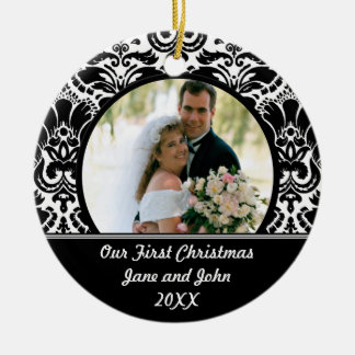 Notre premier ornement de photo de Noël