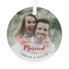 Notre premier ornement Floral Marié de Noël