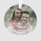 Notre premier ornement Floral Marié de Noël