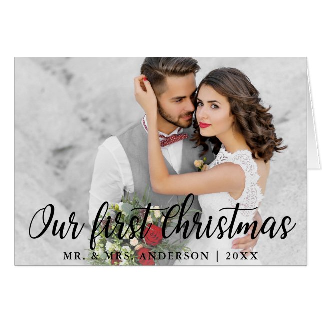 Notre premier volet photo Mariage de Noël (Devant horizontal)