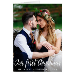 Notre première carte de pliage photo Mariage de No