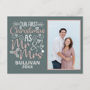 Notre première carte postale de Noël M. et Mme. Ho