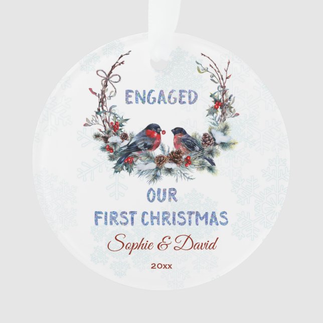 Notre première couronne d'hiver de Noël avec des b (devant)