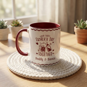 Notre première fête des pères ensemble Mug