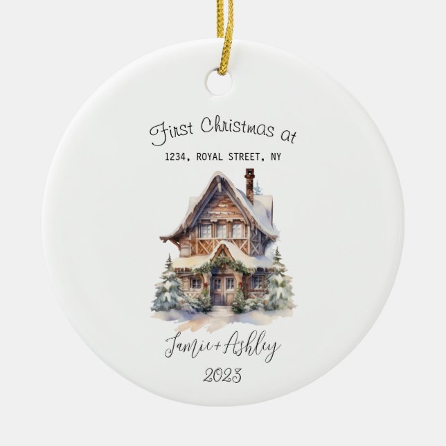 Notre première maison Ornement de Noël 2023 Person (Devant)
